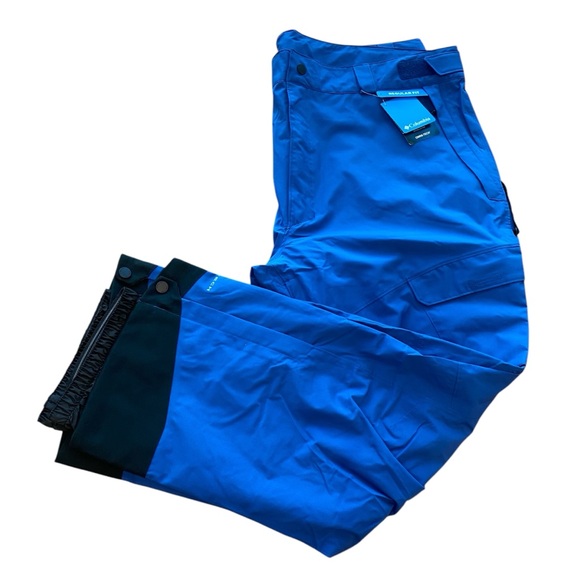 Columbia Powder Stash II Pant Men’s Size 3X / Regular Mountain Blue &‎ Black NEW - Picture 1 of 16